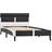 vidaXL Bed Frame with LED 68cm Sängram 90x200cm