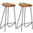 vidaXL Solid Acacia Wood Bar Stool 76cm 2pcs