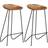 vidaXL Solid Acacia Wood Barstol 76cm 2stk