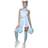 Smiffys Fever Angel Cheerleader Costume Blue