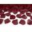 PartyDeco Confetti Rose Deep Red