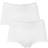 Trofé Lace Trimmed Maxi Briefs 2-Pack - White