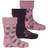 Minymo Baby Sock w. Pattern 3-pack - Dusty Orchid (5066-660)