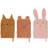 Liewood Sylvester Washcloths 3 Pack Tuscany Rose Multi Mix