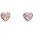 Ted Baker Neena Nano Heart Stud Earrings - Rose Gold/Transparent