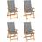 vidaXL 3065531 4-pack Havestol