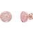 Ted Baker Mini Button Earrings - Rose Gold/Baby Pink