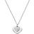 Michael Kors Precious Pavé Heart Necklace - Silver/Transparent