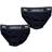 Lonsdale Junior Boy's Briefs 2-pack - Navy/White