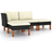 vidaXL 3059731 Loungesæt, borde inkl. 2 sofaer