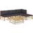 vidaXL 3058192 Loungeset, 1 Bord inkl. 2 Stolar & 3 Soffor