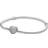 Pandora Moments Sparkling Heart Clasp Snake Chain Bracelet - Silver/Transparent