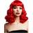 Smiffys Fever Bettie Wig with Short Fringe Red