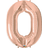 Qualatex Latex Ballons 34 Inch Metallic Number 0 Rose Gold