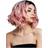 Smiffys Fever Kourtney Wig Baby Pink