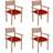 vidaXL 3062310 4-pack Garden Dining Chair