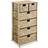 vidaXL Storage Unit with 6 Baskets Clothing Storage