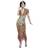 Smiffys Deluxe 20s Sequin Gold Flapper Costume