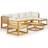 vidaXL 3057637 Loungeset, 1 Bord inkl. 1 Stolar & 4 Soffor