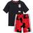 adidas Infant Disney Mickey Mouse Summer Set - Black/White/Vivid Red (GM6939)