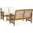 vidaXL 3057976 Loungesæt, 1 borde inkl. 2 stole & 2 sofaer