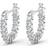 Swarovski Vittore Hoops - Silver/Transparent