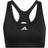 adidas Believe This Medium-Support Reflective Bra - Black/White