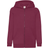 Fruit of the Loom Kid's Hooded Sweatshirt Jacket - Burgundy