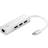 LevelOne LevelOne USB C-3USB A/RJ45 M-F Adapter 3m