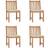 vidaXL 3073100 4-pack Havestol