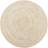 vidaXL Jute Hvid, Sort, Naturfarvet 120cm