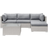 Beliani Sano II Loungeset, 1 Bord inkl. 3 Soffor