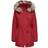 Only Women's Iris Winter Parka Jacket - Red/Chili Pepper