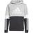 Adidas Boy's Colorblock Hoodie - Black/Medium Grey Heather/White (GS8883)