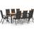 vidaXL 3070630 Patio Dining Set, 1 Table incl. 8 Chairs