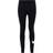 Nike Women's Sportswear Essential Mid-Rise Swoosh Leggings- Black/White