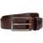 HUGO BOSS Riem Cognac Gelooid Leer Met Bronzen Hardware - Cognac