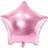 PartyDeco Foil Ballons Star 48cm Light Pink