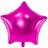 PartyDeco Foil Ballons Star 48cm Dark Pink