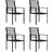 vidaXL 312172 4-pack Garden Dining Chair