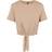 Pieces Neora Ss Tie Tee Beige - Female