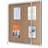 Nobo Internal Glazed Case kork 12xA4