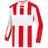 JAKO Milan L/S Jersey Kids - White/Sport Red