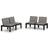 vidaXL 3059826 2-pack Havebænk