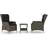 vidaXL 3060150 Loungeset, 1 Bord inkl. 2 Stolar