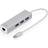 Digitus USB C-3USB A/RJ45 M-F Adapter
