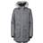 Trespass Thundery Waterproof Parka Jacket - Black/Silver Grey