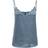 Only Debbie Singlet Wvn Blue Female