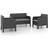 vidaXL 3079671 Loungeset, Bord inkl. 2 Stolar & 1 Soffor