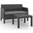 vidaXL 3079667 Loungeset, 1 Bord inkl. 1 Soffor